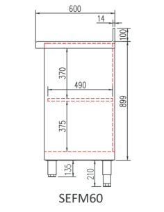 Mueble cafetero 1495x600x1040 1 estante 2