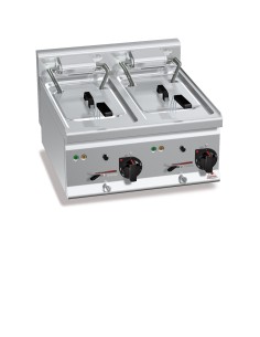 Freidora eléctrica 10 + 10 litros Plus600  Bertos