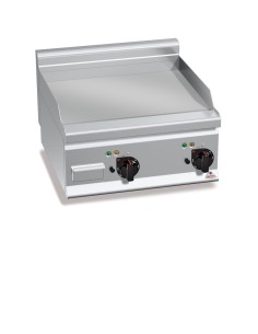 Plancha Fry-top Acero Rectificado, Eléctrica 600x600x290 mm Plus600