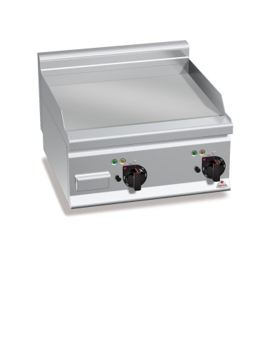 Plancha Fry-top Acero Rectificado, Eléctrica 600x600x290 mm Plus600