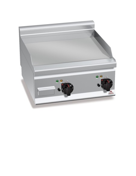 Plancha Fry-top Acero Rectificado, Eléctrica 600x600x290 mm Plus600