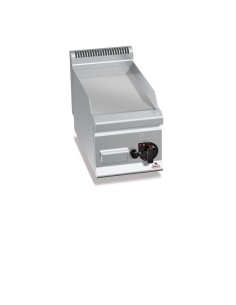 Plancha Fry-top Cromo Duro, Sobremesa a Gas de 300x600x290mm Plus600