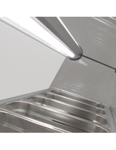 Expositor ingredientes 1/3 GN 8 Cubetas Cúpula de cristal 2020x396 2