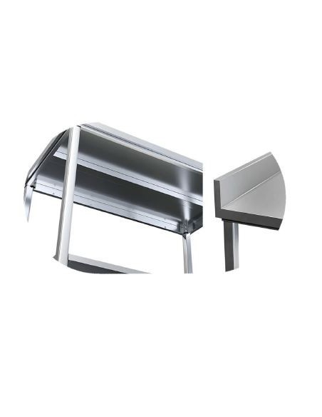 Mesa mural de trabajo 2000x600x850 mm con estante - WT-C100823