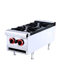 Cocina gas sobremesa 2 fuegos 305x770x375 mm - HGS-2