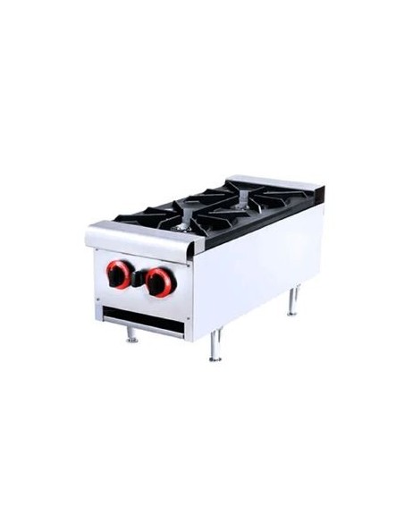 Cocina gas sobremesa 2 fuegos 305x770x375 mm - HGS-2