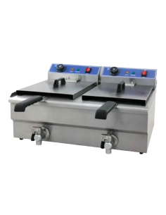 Freidora Eléctrica sobremesa 13+13L con grifo - HEF-132V