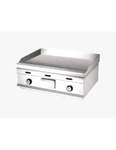 Plancha Gas Lisa 700 mm 2 quemadores - HGG-700