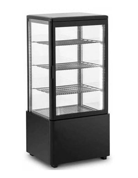 Vitrina Expositora Refrigerada Pastelera Blanco/Negro - CL-78-1