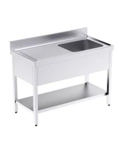 Fregadero con Mueble de Acero Inox. de Posición Derecha 1000 x 700 Eratos