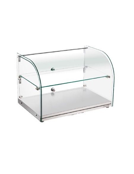 Vitrina expositora Neutra Curva con estante 25L - ZW-25F