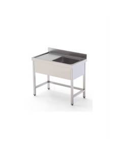 Fregadero con Bastidor de Acero Inox. Posición Izquierda de 1000 x 700 Eratos