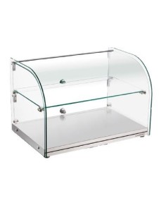 Vitrina expositora Neutra Curva con estante 45L- ZW-45R