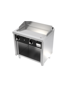 Plancha Fry-Top Cromo Duro con Mueble a Gas de 800xx865x600 mm HR