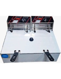 Freidora Eléctrica sobremesa 6+6L sin grifo - HEF-83