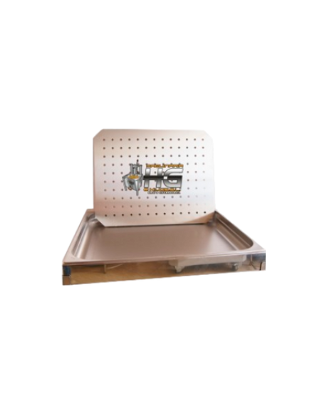 Escurridor de doble fondo perforado