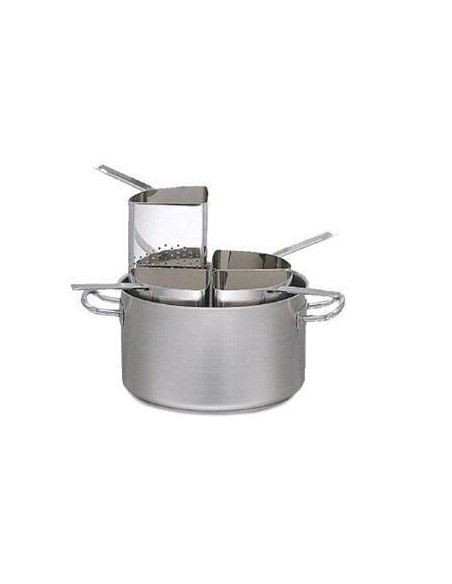 Conjunto cacerola + 4 colapastas 40 cm de diámetro