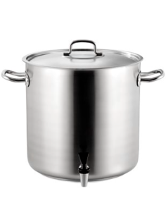 Olla con grifo y tapa 32 cm de diámetro