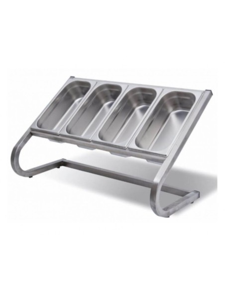 Soporte para 4 cubetas GN 1/3 - Mejor precio en internet - Grupo SERGONPEC Equipacion hosteleria