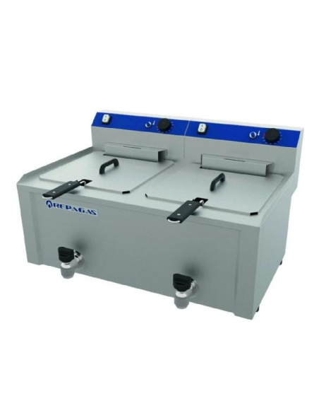 FREIDORA ELÉCTRICA 10+10 LITROS MOD. FES-10+10MP Repagas