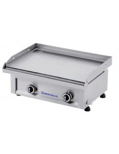 Plancha a Gas de Hierro  Lisa de Sobremesa de 605x440x230mm Serie 440