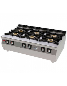 Cocina Industrial de Sobremesa S761 CHEF (6 Quemadores) Jemi