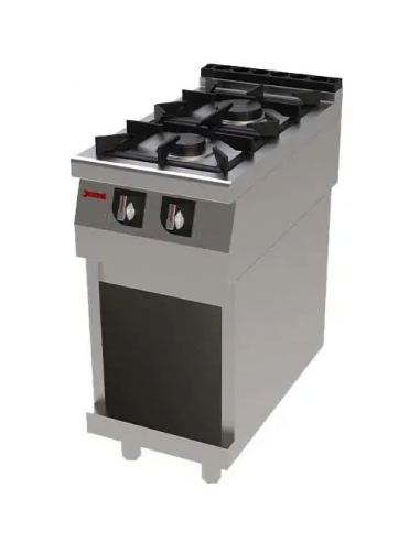 Cocina Industrial con Mueble T702 (2 Quemadores) Jemi