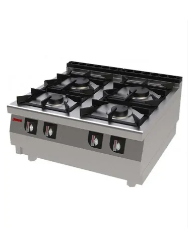 Cocina Industrial de SobreMesa S704 (4 Quemadores) Jemi