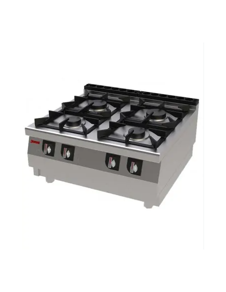 Cocina Industrial de SobreMesa S704 (4 Quemadores) Jemi