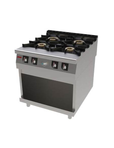 Cocina Industrial con Mueble (4 quemadores) Jemi