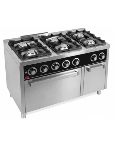 Cocina a gas 6 fuegos + horno serie 750-Compra online