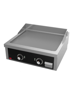 Plancha Fry-Top de Acero Inox. Rectificado, Sobremesa Eléctrico de 400x750x410 mm HR
