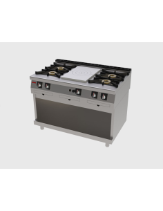 Placa de Cocción + 4 fuegos Jemi