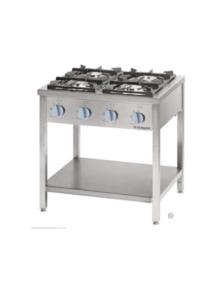Cocina a gas Independiente 900x900x850mm Stalgast