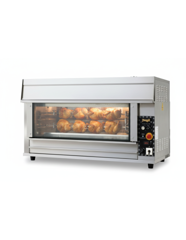 Asador de Pollos Eléctrico 18 Espadas 145x93x98 Granita