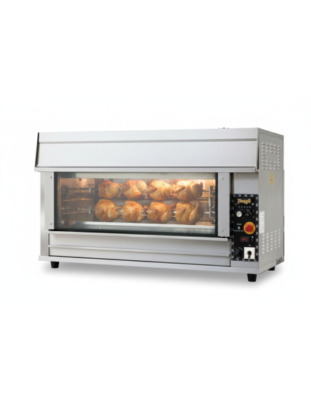 Asador de Pollos Eléctrico 18 Espadas 145x93x98 Granita