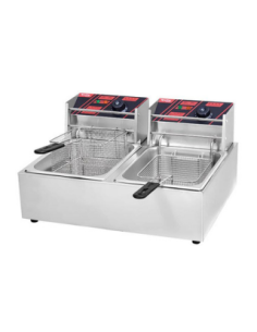 Freidora Eléctrica 6L + 6L HEF-82 HS Hosteleria