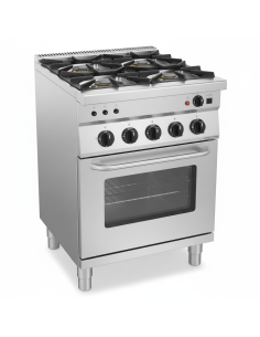 Cocina 4F + Horno Gas y Grill Eléct Granita