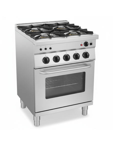 Cocina 4F + Horno Gas y Grill Eléct Granita