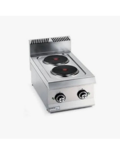 Cocina Top Eléctrica de 2 Placas Granita