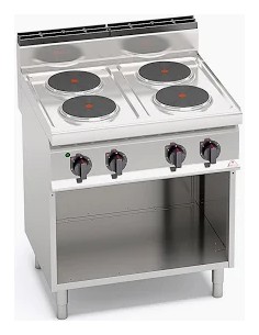 Cocina 4 Fuegos Pie Eléctrica modelo E7P4M BERTOS