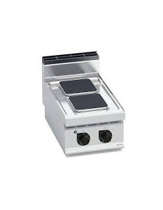 Cocina 2 Fuegos Sobremesa Eléctrica modelo E7PQ2B BERTOS