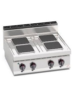 Cocina 4 Fuegos Sobremesa Eléctrica modelo E7PQ4B BERTOS