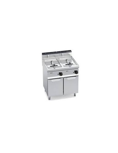 Freidora Eléctrica 18 + 18 litros pie Macros700 Bertos