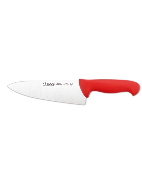 Cuchillo Cocinero de 200 mm, Mango Rojo