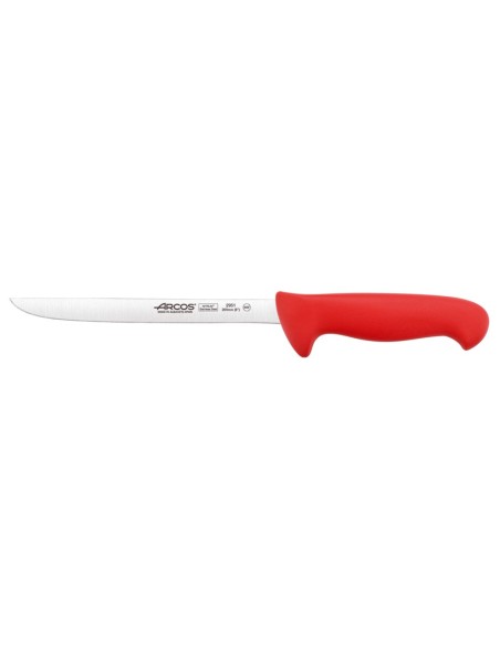 Cuchillo Fileteador Semiflexible de 200 mm, Mango Rojo