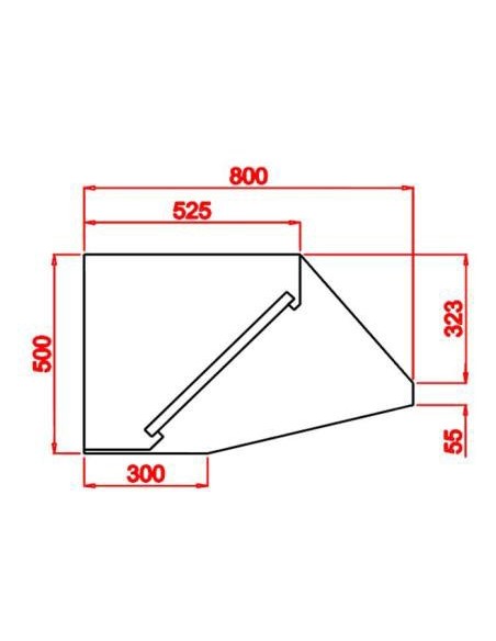 Campana mural snack techo bajo