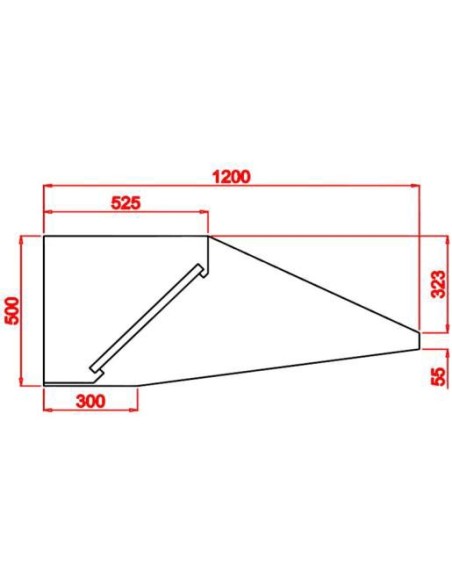 Campana mural snack techo bajo