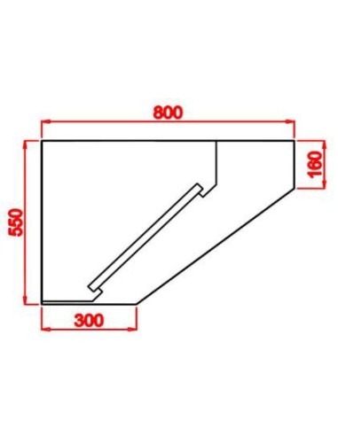 Campana mural techo bajo elevada