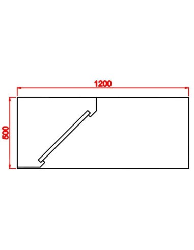 Campana mural recta (2 piezas)